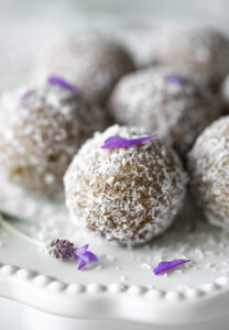 Quick And Easy Lavender Lemon Honey Bliss Balls. GF, Refined Sugar-free ...